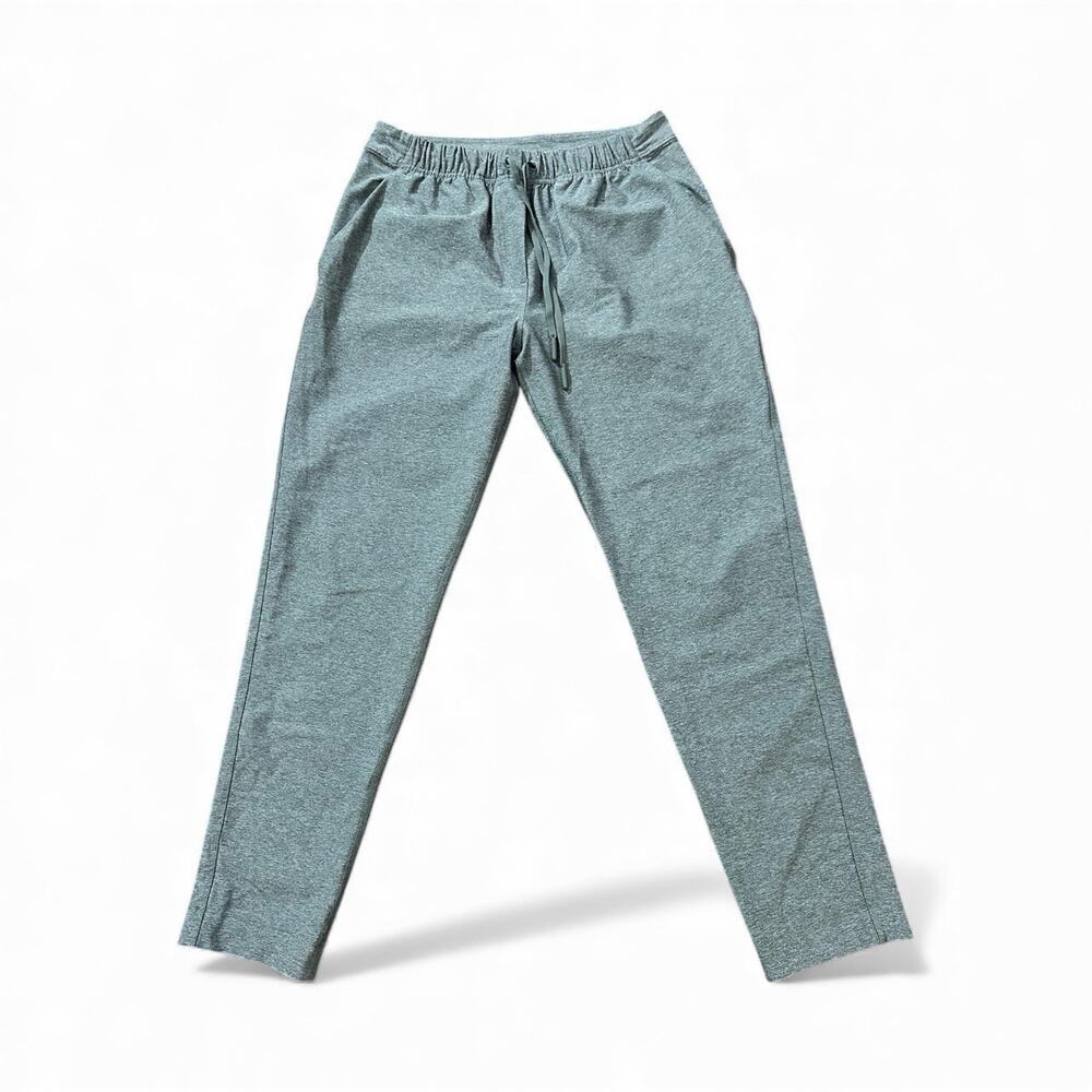 Lululemon Athletica Women's Jet Crop Battleship Heather Gray Stretch Pants sz 4